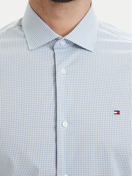 Tommy Hilfiger Tommy Hilfiger Camicia Gingham MW0MW42931 Azzurro chiaro Slim Fit