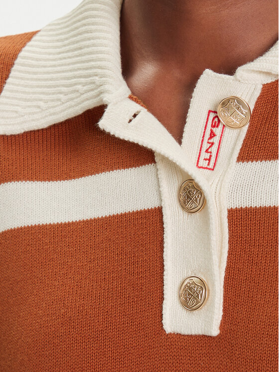 Gant Gant Svetr 4805341 Hnědá Relaxed Fit