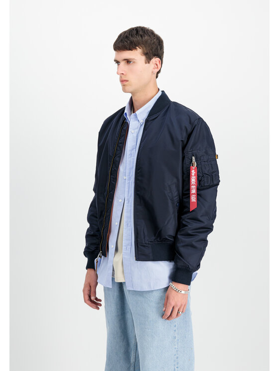 Alpha Industries Alpha Industries Kurtka bomber MA-1 VF 59 Bomber Jacket Błękitny Slim Fit