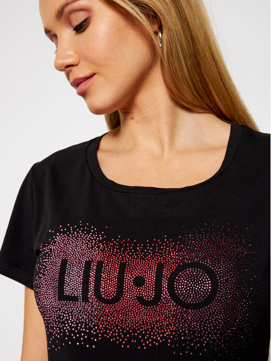 Liu Jo Sport Liu Jo Sport T-Shirt TA1150 J5003 Μαύρο Regular Fit