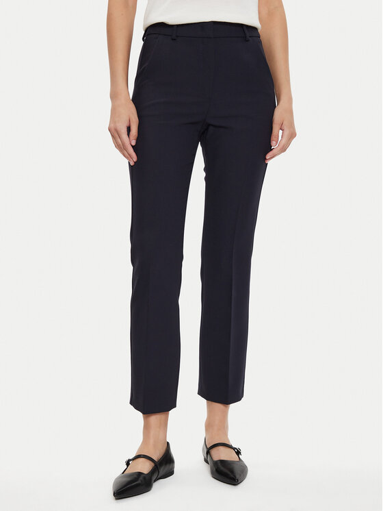 Weekend Max Mara Weekend Max Mara Ženske hlače Freda 2425136031 Tamnoplava Regular Fit