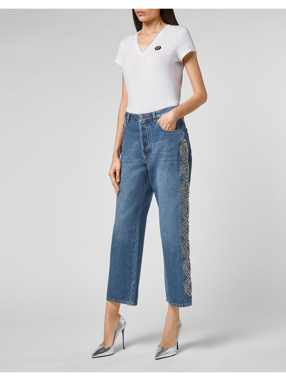 PHILIPP PLEIN PHILIPP PLEIN Jeansy 1965 Błękitny Loose Fit