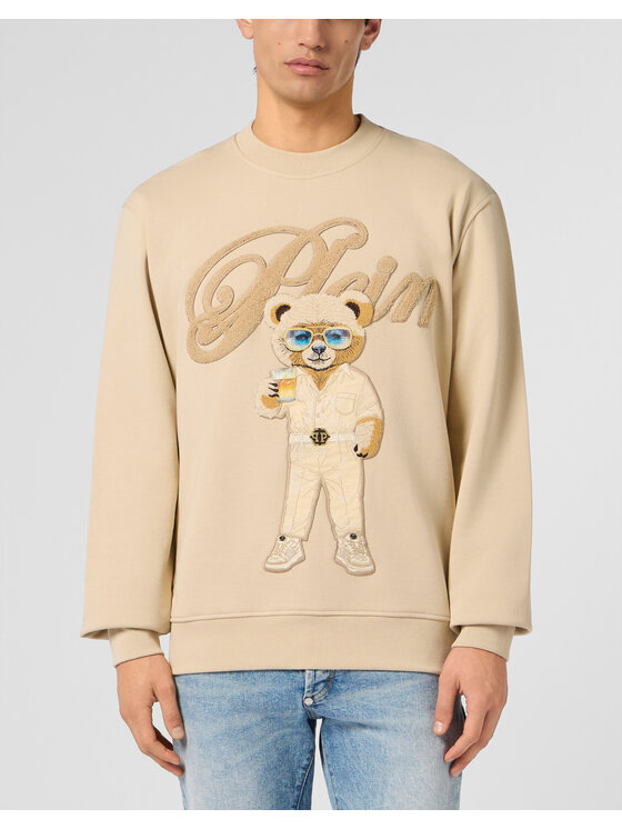 PHILIPP PLEIN PHILIPP PLEIN Mikina 29977 Béžová Regular Fit