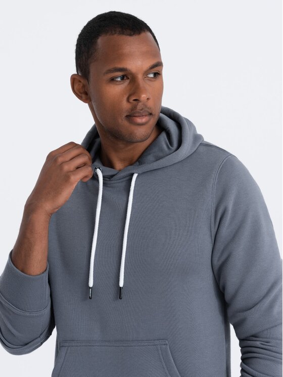 Ombre Ombre Mikina B979 Modrá Regular Fit