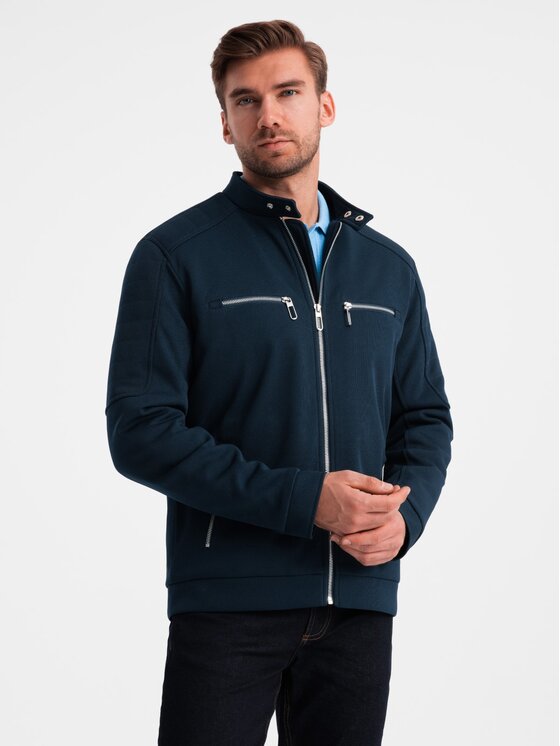 Kurtka bomber, rozmiar L, Granatowy, OM-JALP-0157