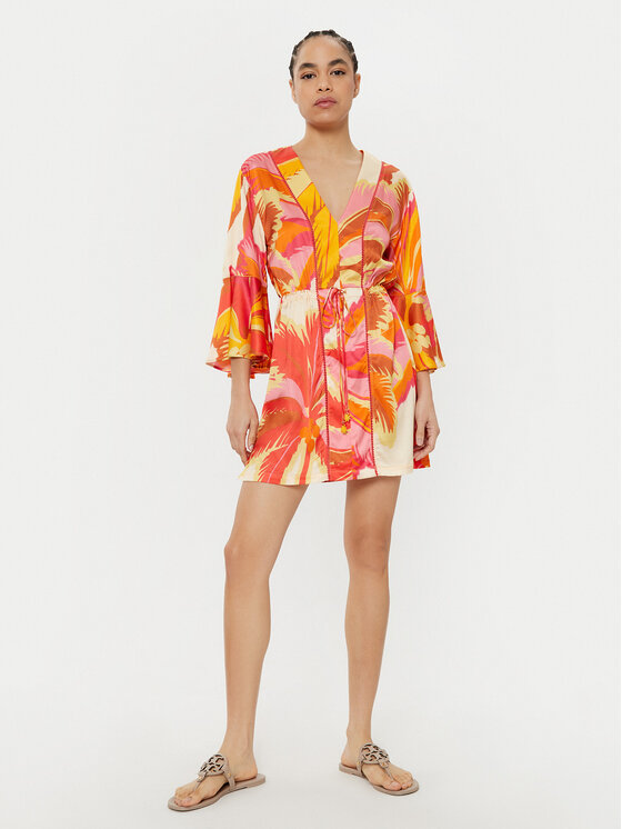 Maaji Maaji Rochie de vară Jungle Palm PT2472CPO007 Portocaliu Regular Fit