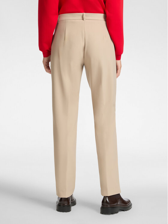 Elena Mirò Elena Mirò Pantaloni di tessuto P149P000338N002 Écru Regular Fit