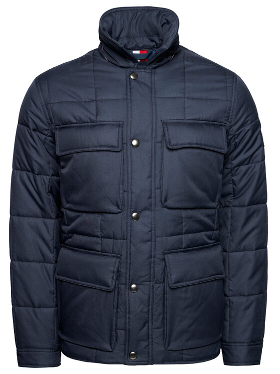 Tommy Hilfiger Tommy Hilfiger Bunda pro přechodné období Quilted Airfield MW0MW14880 Tmavomodrá Regular Fit
