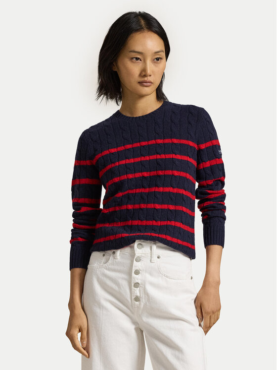 Damski Sweter Polo Ralph Lauren, Rozmiar XS, Granatowy, 211947908001