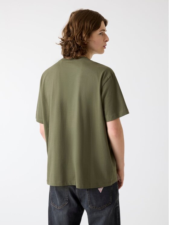 Guess Jeans Guess Jeans T-Shirt 165533 Zielony Classic Fit