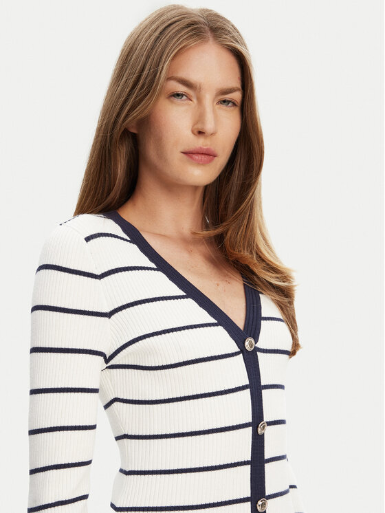 Guess Guess Φόρεμα υφασμάτινο W5YK98 Z2YK2 Λευκό Slim Fit