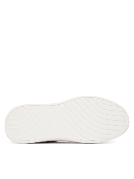 Tommy Hilfiger Tommy Hilfiger Sneakersy Th Satin Platform Sneaker FW0FW09307 Écru