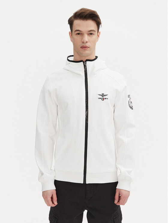 Aeronautica Militare Prechodná bunda 251AF497F559 Biela Regular Fit