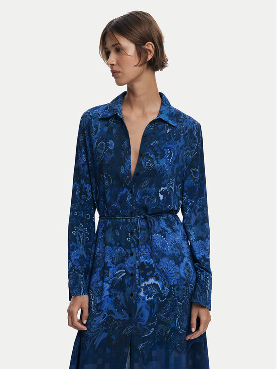 Desigual Desigual Pluusikleit Licuado 25WWVW23 Sinine Regular Fit
