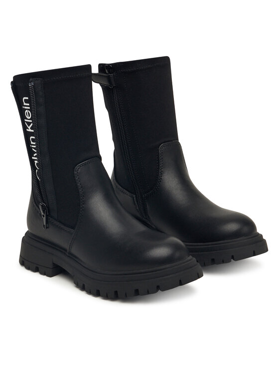 Calvin Klein Calvin Klein Škornji Chelsea Boot V3A5-83123-1464 S Črna