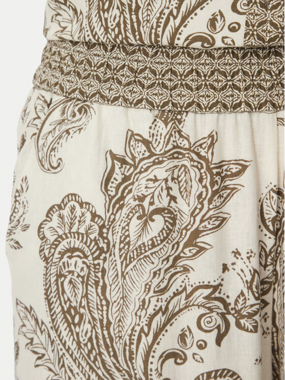 ONLY ONLY Текстилни панталони Liana Leya 15373650 Кремав Regular Fit