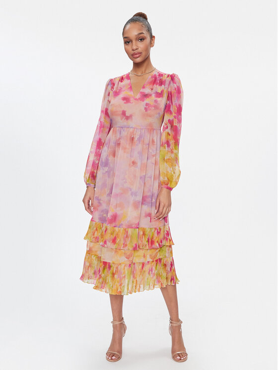 TWINSET TWINSET Letní šaty 241TP2590 Růžová Regular Fit