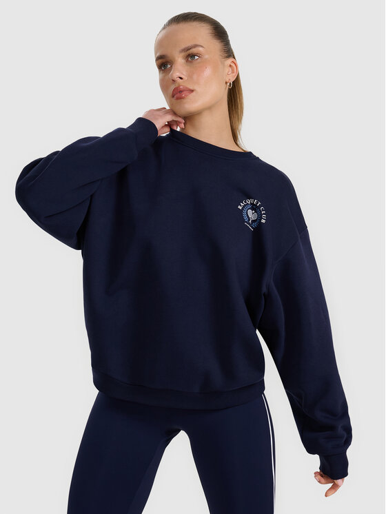 4F 4F Bluza PREMIUM CLUB Granatowy Oversize