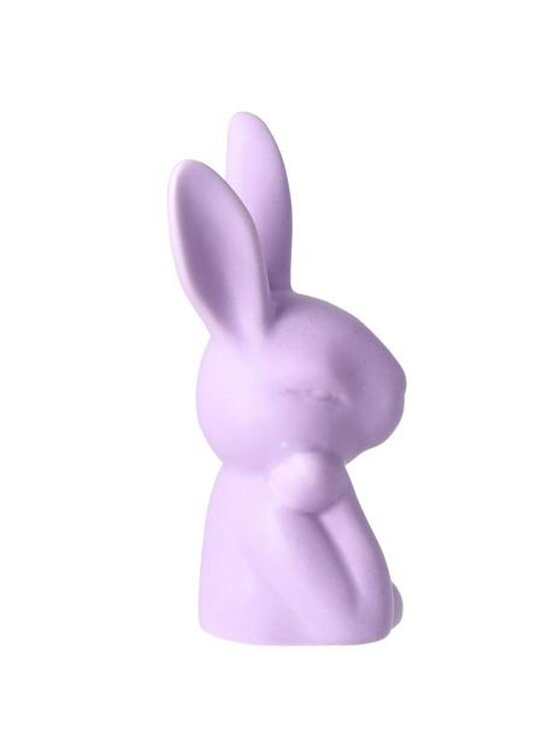 MIAhome MIAhome Figurka zamyślony królik 27x15x13 cm PENSEMA fioletowy Fioletowy