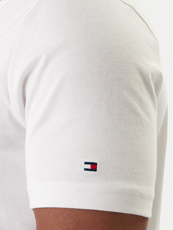 Tommy Hilfiger Tommy Hilfiger T-Shirt Brand Love MW0MW41453 Bílá Regular Fit
