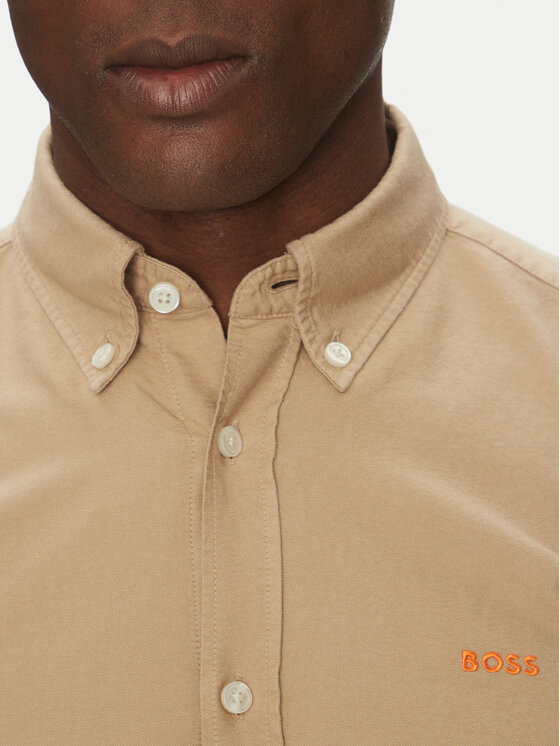 BOSS BOSS Košulja H-Roan-Bd-E-C1-243 50521996 Bež Slim Fit