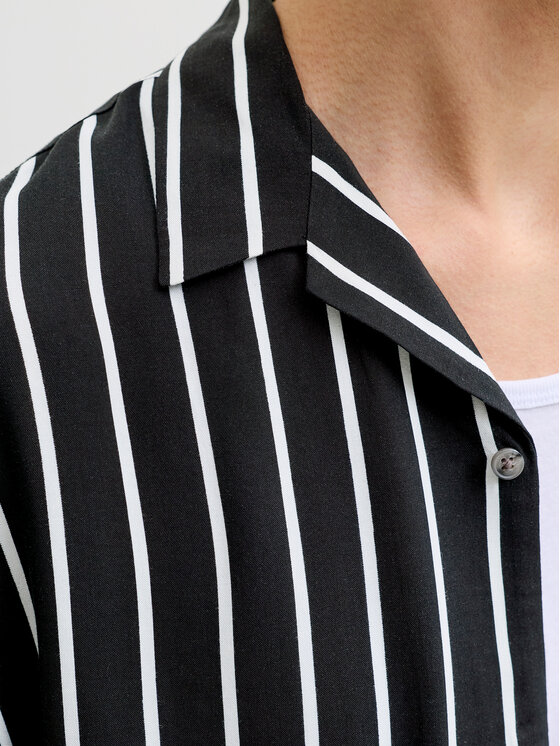 Jack & Jones Jack & Jones Košeľa Jeff 12288853 Čierna Relaxed Fit