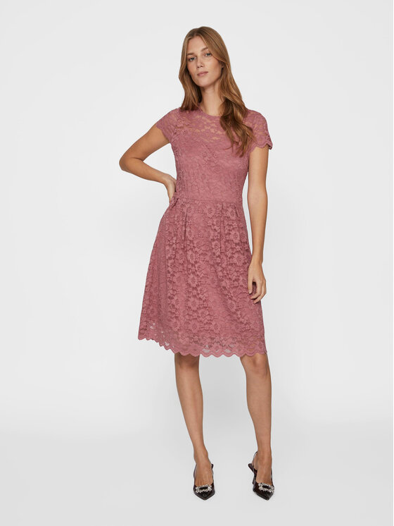 Vila Vila Коктейльна сукня Kalila 14067460 Рожевий Regular Fit