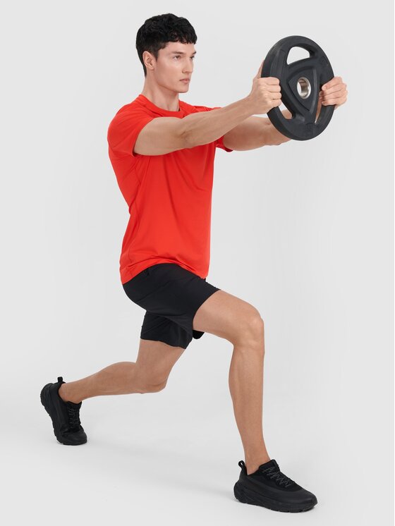 4F 4F Maglietta tecnica 4FWAW25TFTSM1521-62S Rosso Regular Fit