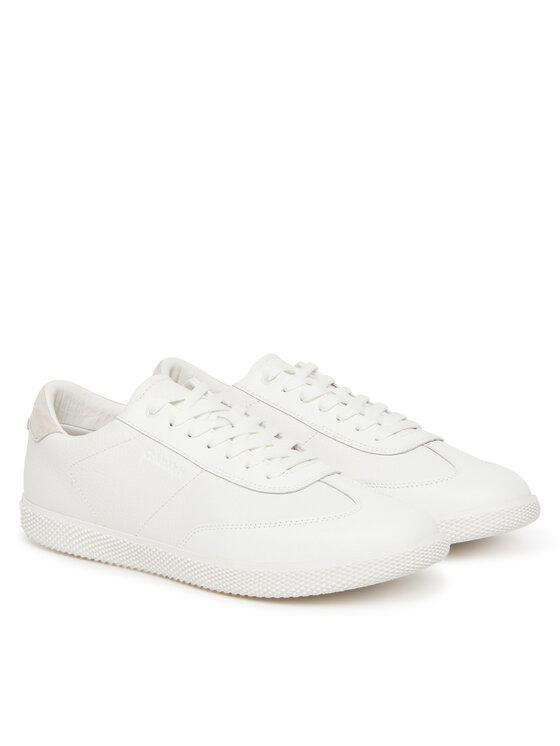 Calvin Klein Calvin Klein Sneakers Low Top Lace Up Tmbl Lth HM0HM01803 Alb