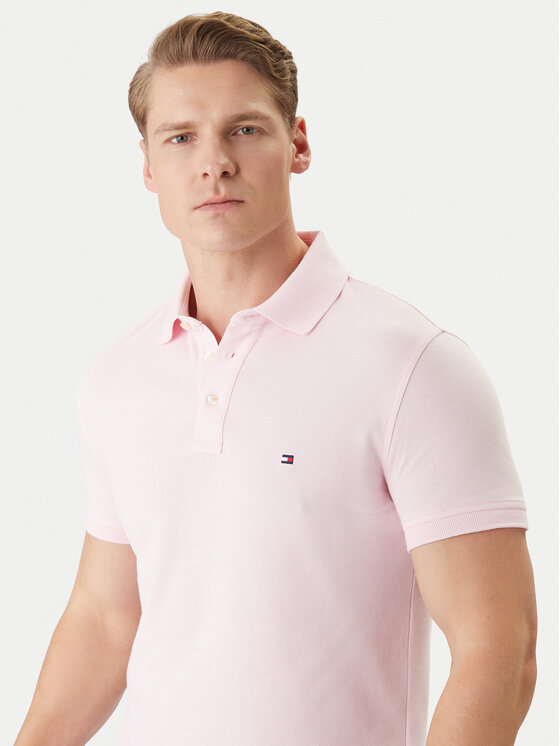 Tommy Hilfiger Tommy Hilfiger Поло 1985 MW0MW17771 Рожевий Regular Fit