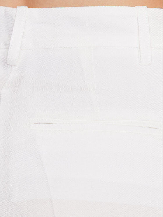 PINKO Pinko Spodnie materiałowe 100641 A0IN Biały Relaxed Fit