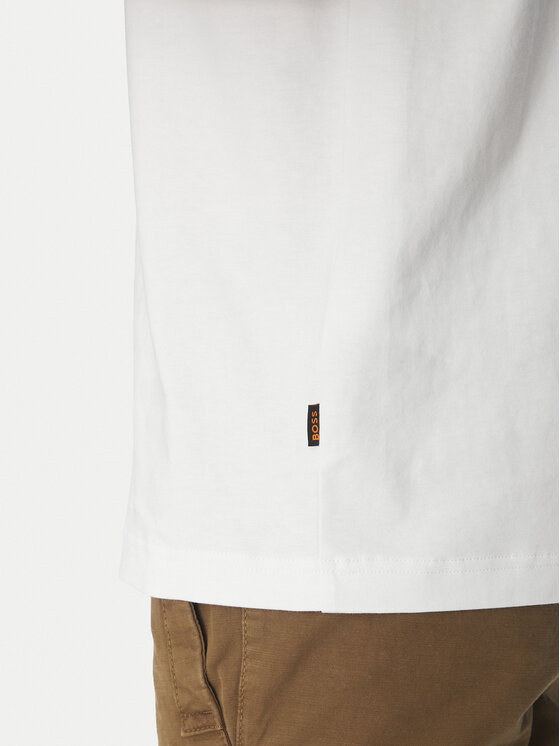 BOSS BOSS Tričko 50546374 Biela Relaxed Fit