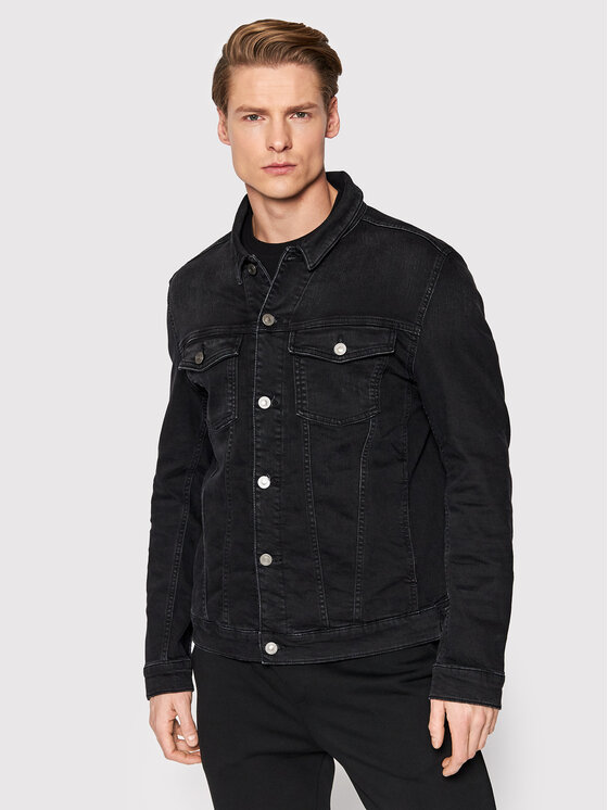 KARL LAGERFELD Jeans jakna 505800 521835 Črna Regular Fit