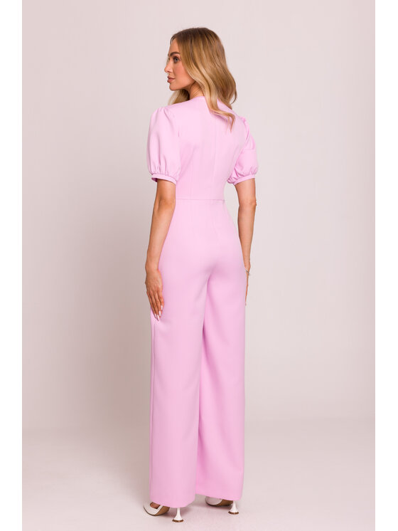 Made of Emotion Made of Emotion Jumpsuit M852 Rosa Sexy Straight Fit