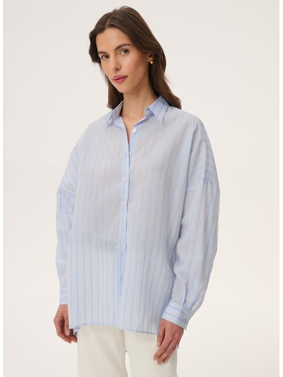 LEBRAND LEBRAND Koszula Liu Niebieski jasny Oversize