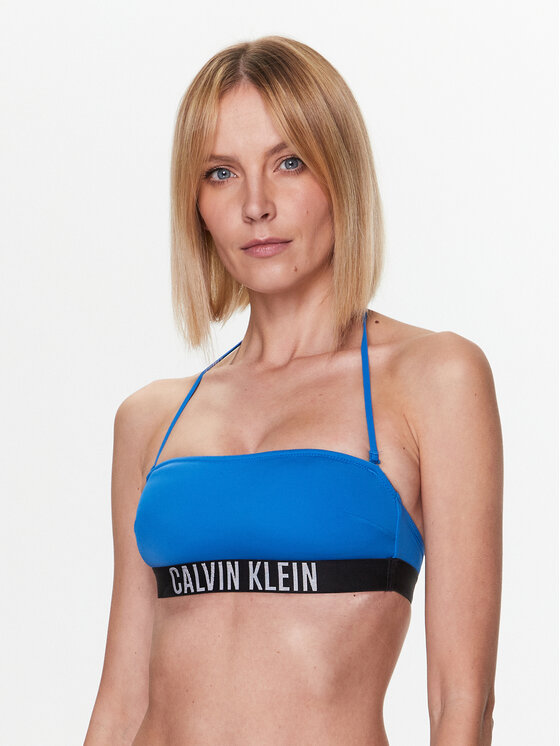 Calvin Klein Swimwear Bikini augšdaļa KW0KW01966 Zils