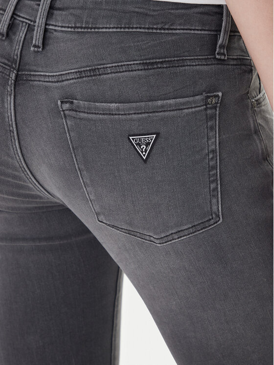 Guess Guess Jeansy Annette W2YA99 D4PZ2 Šedá Skinny Fit