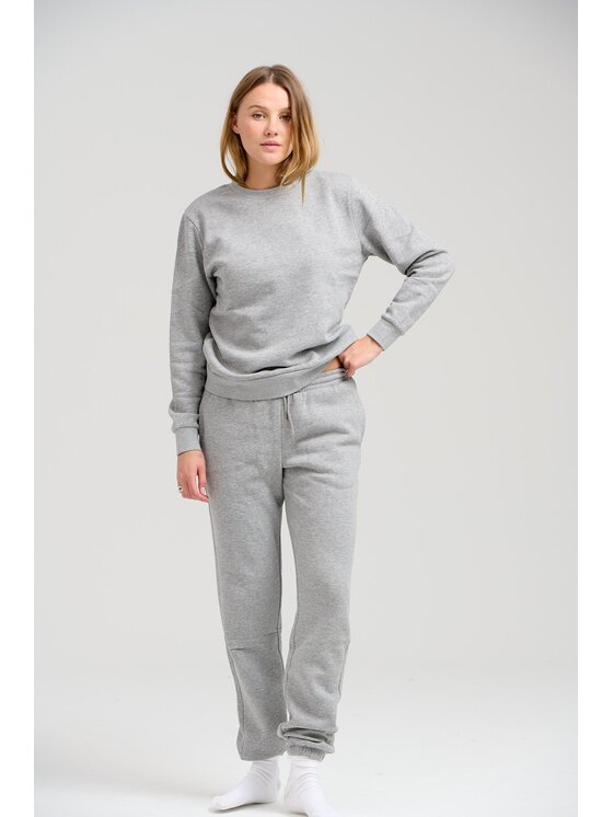 TeeShoppen TeeShoppen Sweter 'Basic Collection' Szary Regular Fit