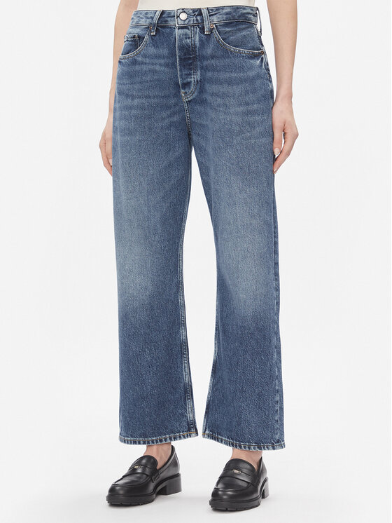 Tommy Hilfiger Tommy Hilfiger Τζιν Loose Straight Rw Klo WW0WW40646 Μπλε Wide Leg