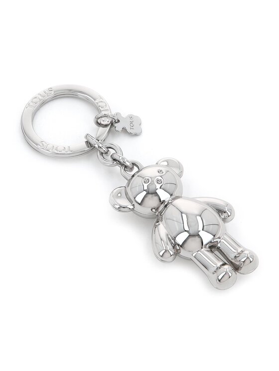 TOUS Portachiavi Llavero Oso Teddy Bear 2001594356 Argento, taglia : 00