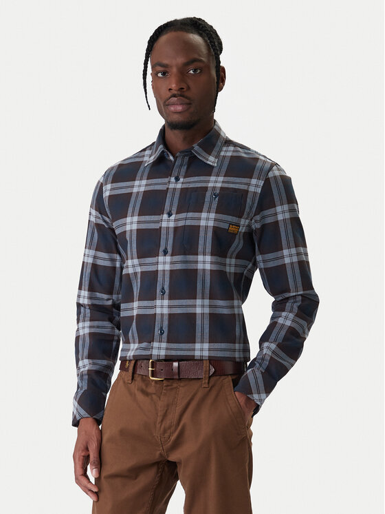 G-Star Raw Cămașă Bristum 2.0 D23553 D748 Bleumarin Slim Fit