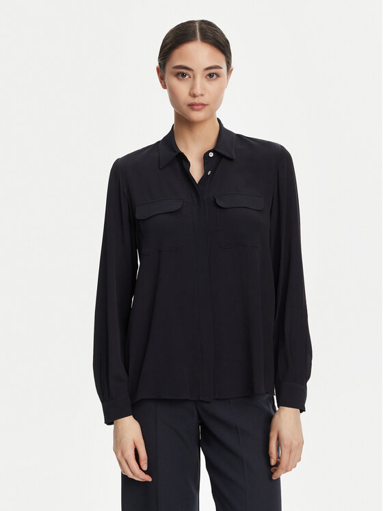 Marella Marella Cămașă Calabra 2523116061 Bleumarin Regular Fit