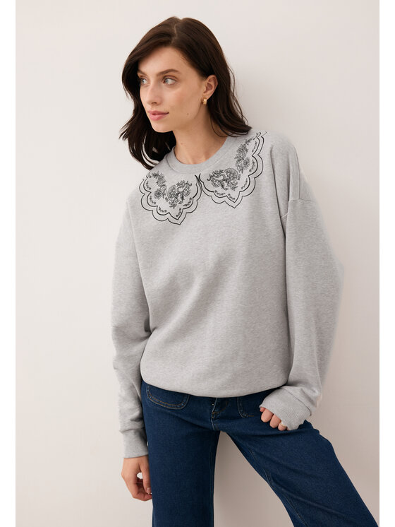 BIZUU BIZUU Mikina COLLIER Šedá Standard Fit