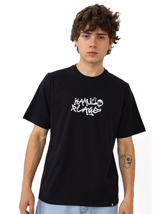 Kamuflage Kamuflage T-Shirt Blurry Czarny Comfortable Fit