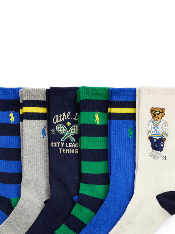 Polo Ralph Lauren Polo Ralph Lauren Комплект 6 чифта дълги чорапи мъжки 449973015001 Цветен
