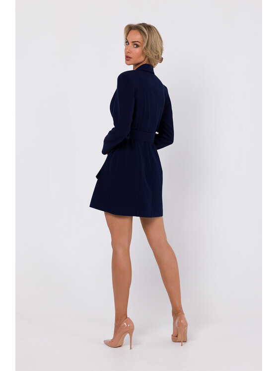 Made of Emotion Made of Emotion Každodenné šaty M749 Tmavomodrá Modern Fit