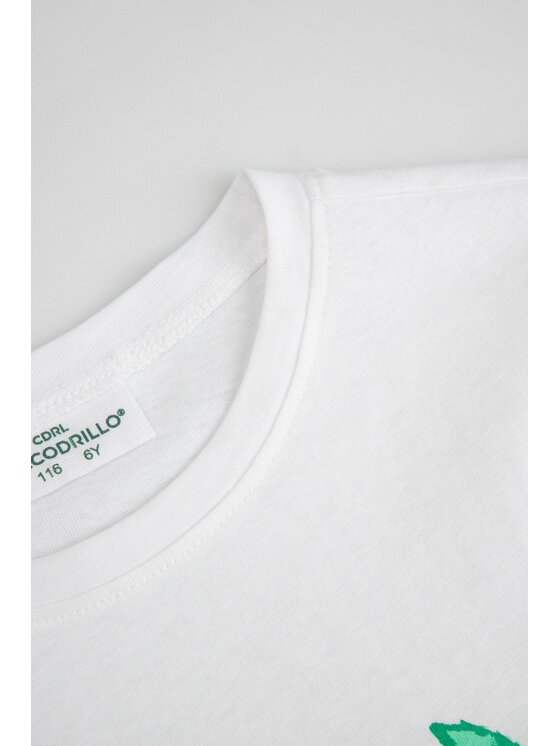 Coccodrillo Coccodrillo T-Shirt WC6143205WGK-001 Biały Regular Fit