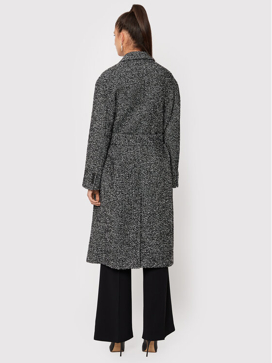 PINKO Pinko Παλτό μεταβατικό Camille 1G18CN A03H Γκρι Regular Fit