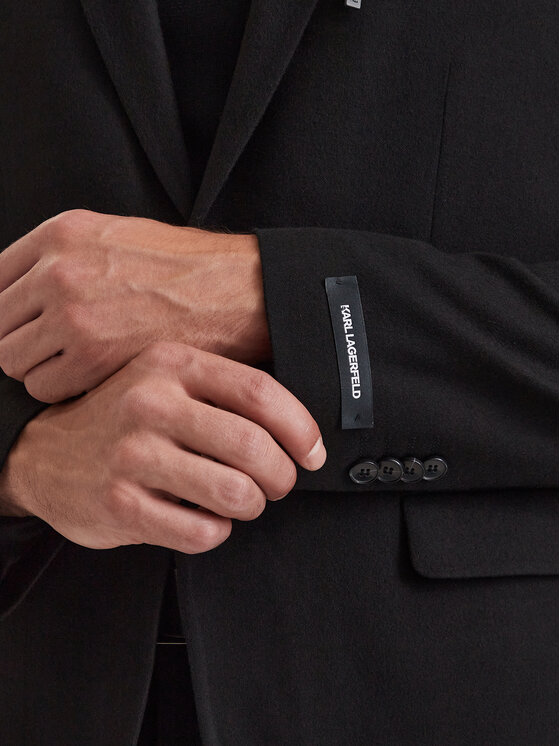 KARL LAGERFELD KARL LAGERFELD Сако 155245 564010 Черен Slim Fit