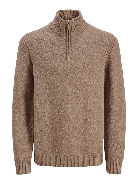 Jack & Jones Jack & Jones Sweter Point 12287316 Beżowy Relaxed Fit